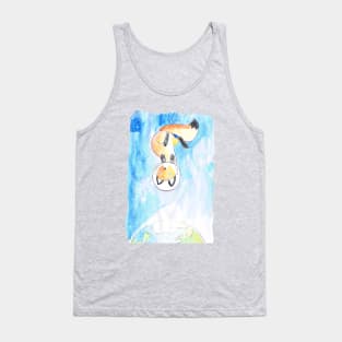 Space Fox soaring through the sky Tank Top